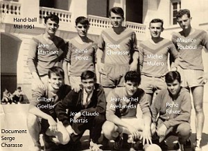COLLEGE MODERNE LECLERC SIDI BEL ABBES SPORT HAND 1961
